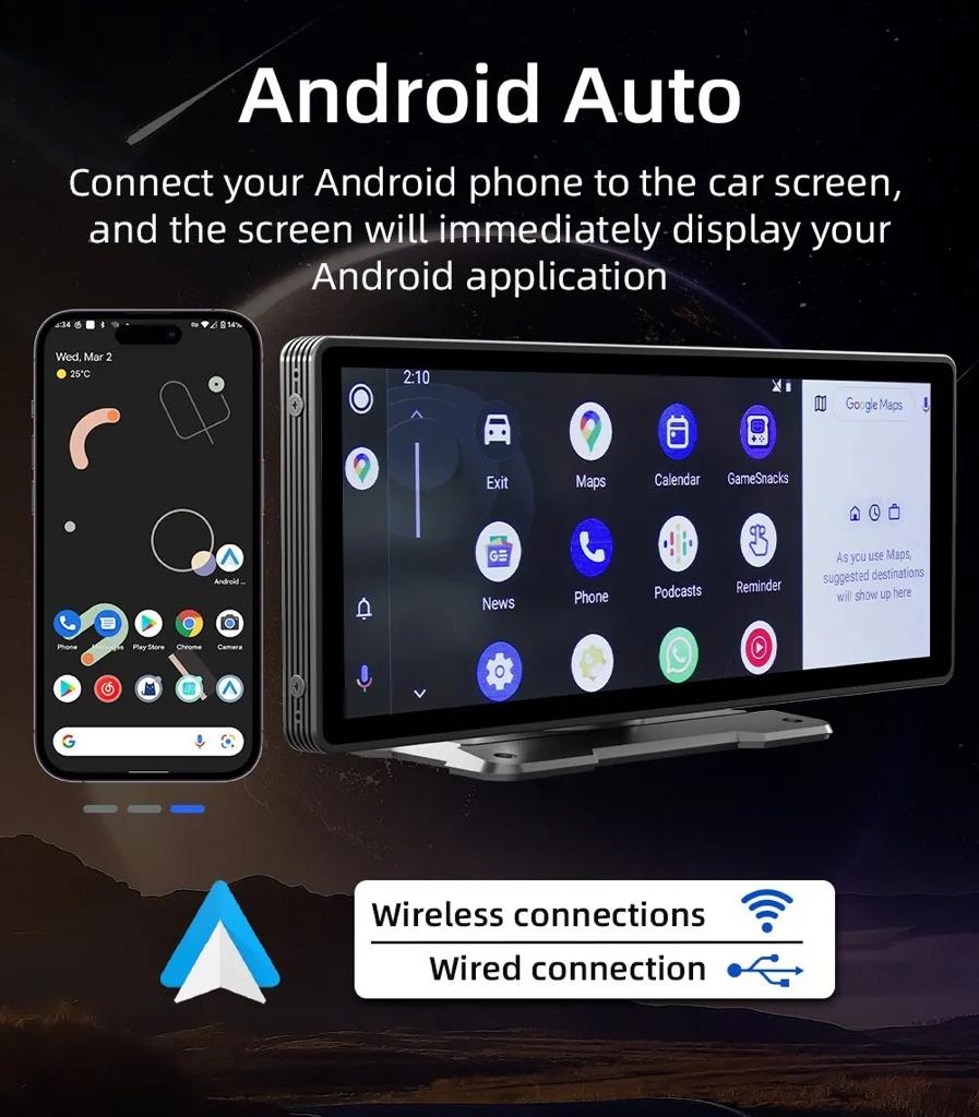 Portable wireless CarPlay 10.26 inch