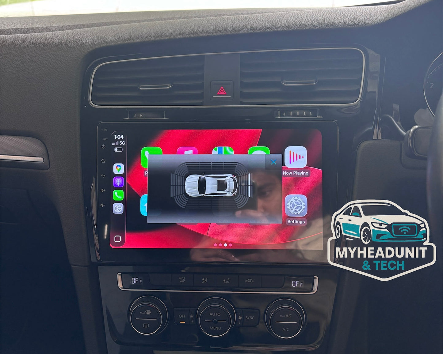 Volkswagen Golf Mk7 (2014-2019) GTI 10 inch Bluetooth Wifi Plug and Play Android Head Unit With Wireless CarPlay Android Auto Gps