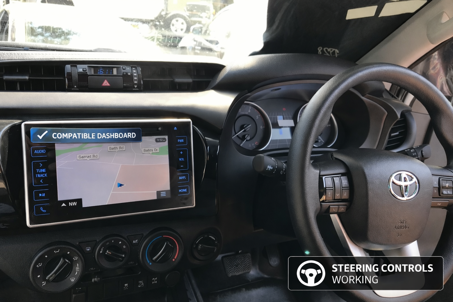 Toyota Hilux N80 (2014–2022) 10” Plug & Play Head Unit Upgrade – Wireless Apple CarPlay & Android Auto | SR, SR5, Workmate, Rogue, Rugged | JBL Compatible